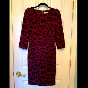 Like new Calvin Klein leopard dress